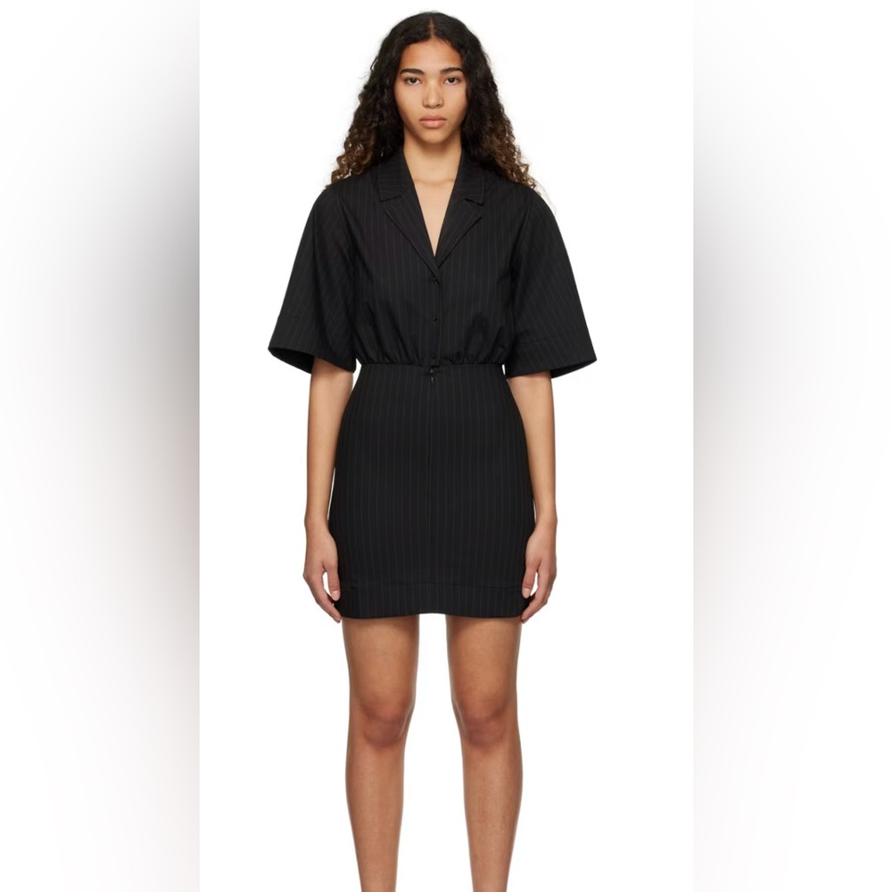 GANNI Black Stripe Minidress